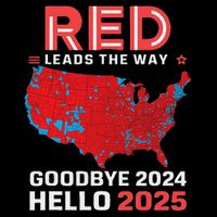 Election Map 2024 Usa Goodbye 2024 Hello 2025 New Year 2025 Drawstring Bag