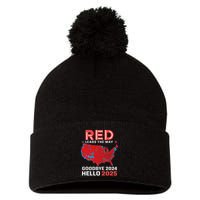 Election Map 2024 Usa Goodbye 2024 Hello 2025 New Year 2025 Pom Pom 12in Knit Beanie
