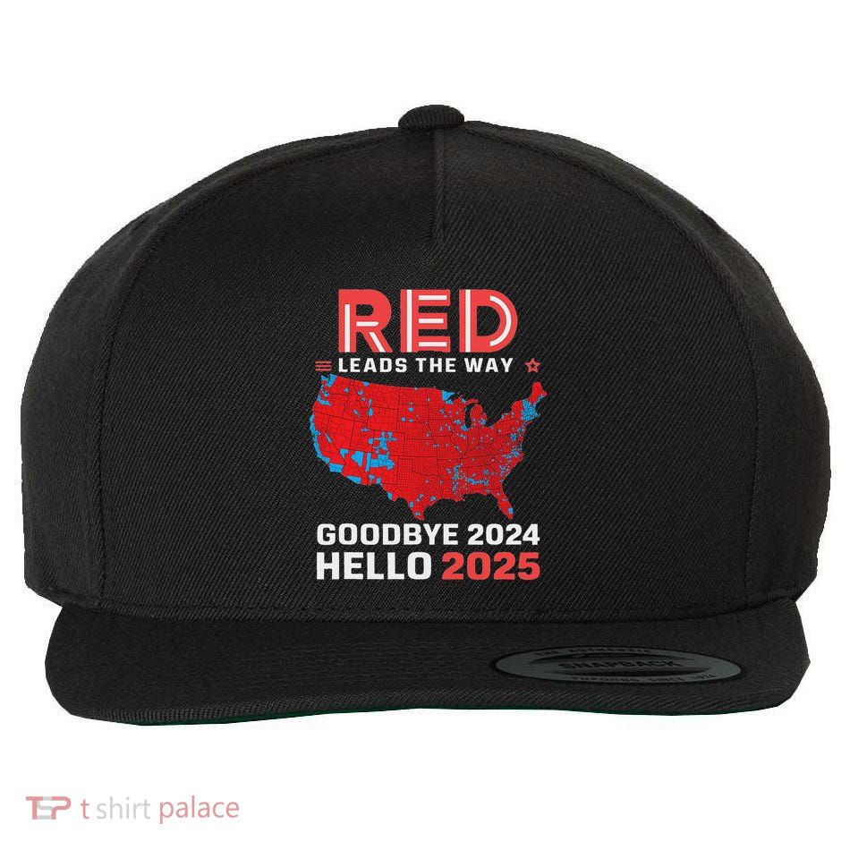 Election Map 2024 Usa Goodbye 2024 Hello 2025 New Year 2025 Wool Snapback Cap