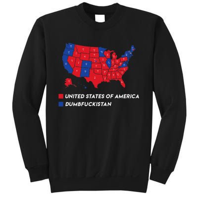 Election Map 2024 United States Of America Dumbfuckistan Sweatshirt