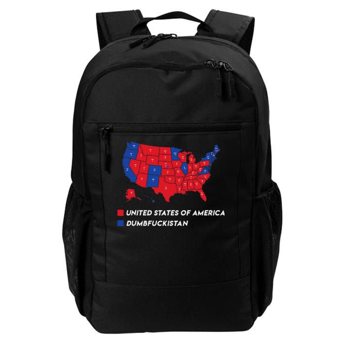 Election Map 2024 United States Of America Dumbfuckistan Daily Commute Backpack