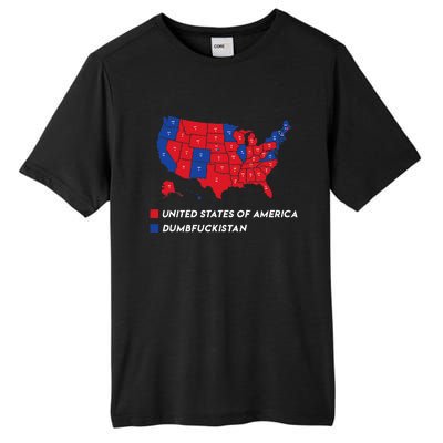 Election Map 2024 United States Of America Dumbfuckistan Tall Fusion ChromaSoft Performance T-Shirt