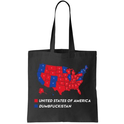 Election Map 2024 United States Of America Dumbfuckistan Tote Bag