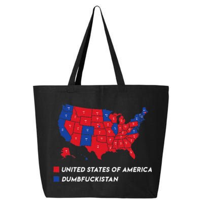 Election Map 2024 United States Of America Dumbfuckistan 25L Jumbo Tote