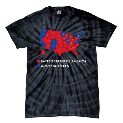 Election Map 2024 United States Of America Dumbfuckistan Tie-Dye T-Shirt