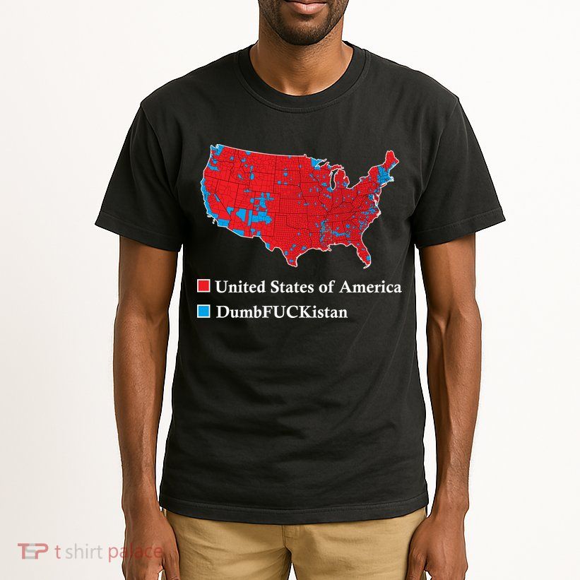 Electoral Map 2024 Donald Trump United States Of America Dumbfuckistan Tall T-Shirt