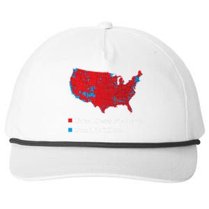 Electoral Map 2024 Donald Trump United States Of America Dumbfuckistan Snapback Five-Panel Rope Hat