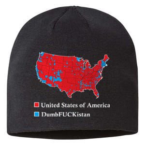 Electoral Map 2024 Donald Trump United States Of America Dumbfuckistan Sustainable Beanie