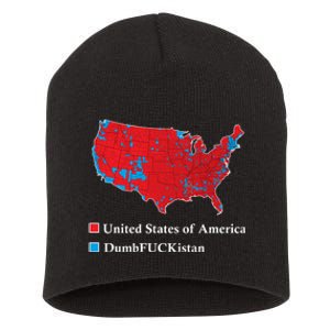 Electoral Map 2024 Donald Trump United States Of America Dumbfuckistan Short Acrylic Beanie