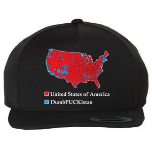 Electoral Map 2024 Donald Trump United States Of America Dumbfuckistan Wool Snapback Cap