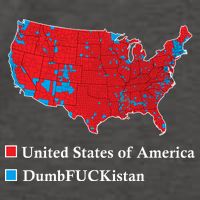 Electoral Map 2024 Donald Trump United States Of America Dumbfuckistan Vector Backpack