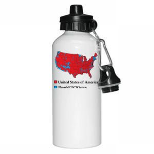 Electoral Map 2024 Donald Trump United States Of America Dumbfuckistan Aluminum Water Bottle 