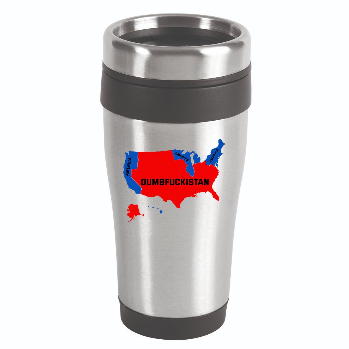 Election Map 2024 United States Of America Dumbfuckistan 16oz Travel Tumbler