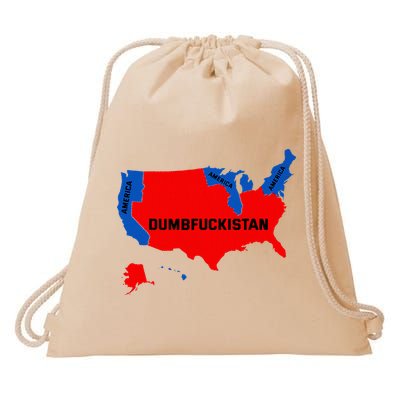 Election Map 2024 United States Of America Dumbfuckistan Drawstring Bag