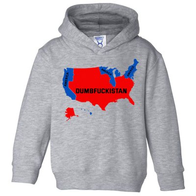 Election Map 2024 United States Of America Dumbfuckistan Toddler Hoodie