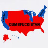 Election Map 2024 United States Of America Dumbfuckistan Long Sleeve Shirt
