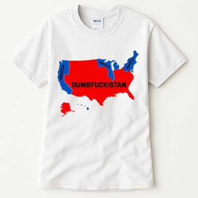 Election Map 2024 United States Of America Dumbfuckistan Tall T-Shirt