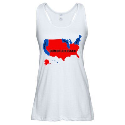 Election Map 2024 United States Of America Dumbfuckistan Ladies Essential Flowy Tank