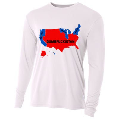 Election Map 2024 United States Of America Dumbfuckistan Cooling Performance Long Sleeve Crew