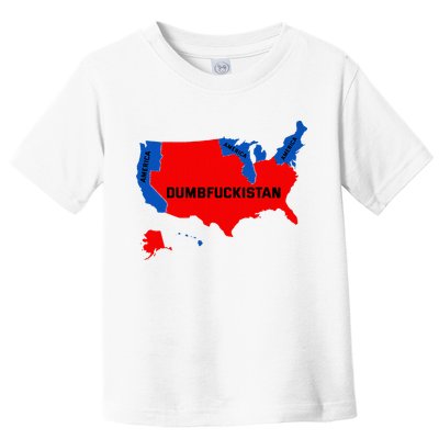 Election Map 2024 United States Of America Dumbfuckistan Toddler T-Shirt