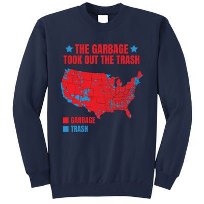 Electoral Map 2024 The Garbage Took Out The Trash Trump 312 Tall Sweatshirt