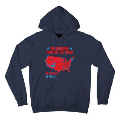 Electoral Map 2024 The Garbage Took Out The Trash Trump 312 Tall Hoodie