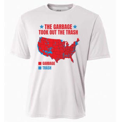 Electoral Map 2024 The Garbage Took Out The Trash Trump 312 Cooling Performance Crew T-Shirt