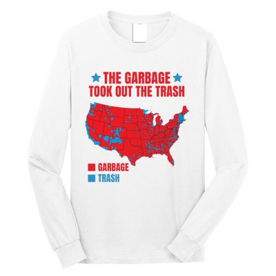 Electoral Map 2024 The Garbage Took Out The Trash Trump 312 Long Sleeve Shirt