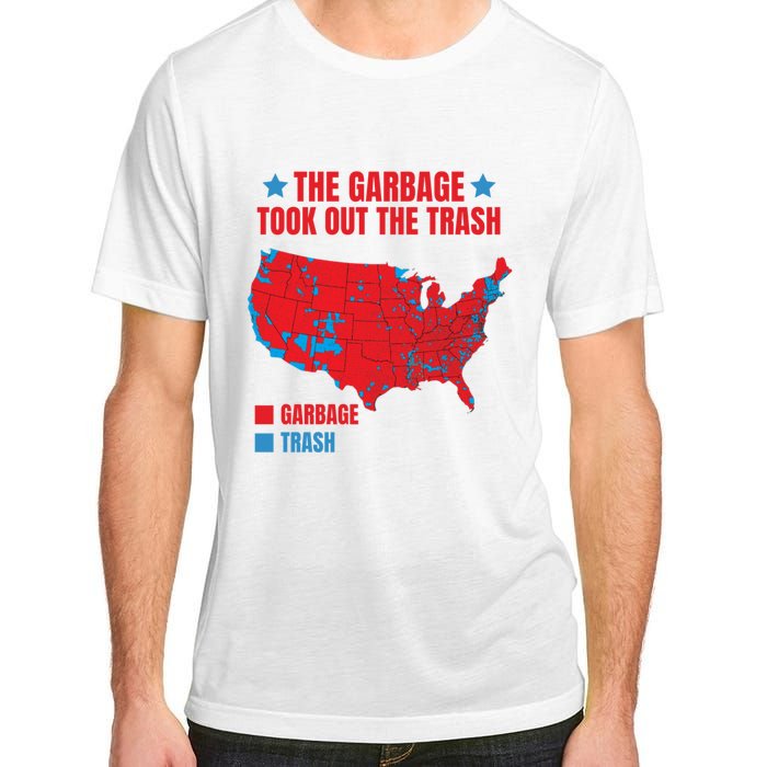 Electoral Map 2024 The Garbage Took Out The Trash Trump 312 Adult ChromaSoft Performance T-Shirt