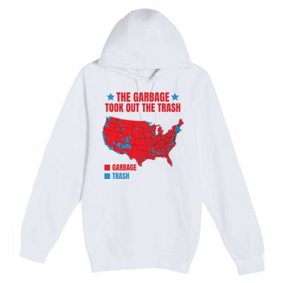 Electoral Map 2024 The Garbage Took Out The Trash Trump 312 Premium Pullover Hoodie