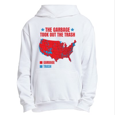 Electoral Map 2024 The Garbage Took Out The Trash Trump 312 Urban Pullover Hoodie