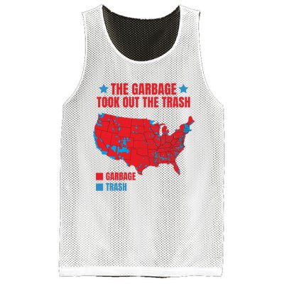 Electoral Map 2024 The Garbage Took Out The Trash Trump 312 Mesh Reversible Basketball Jersey Tank