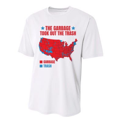 Electoral Map 2024 The Garbage Took Out The Trash Trump 312 Performance Sprint T-Shirt