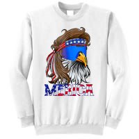 Eagle Mullet 4th Of July USA American Flag Merica Sweatshirt