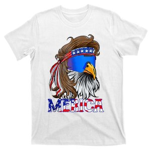 Eagle Mullet 4th Of July USA American Flag Merica T-Shirt