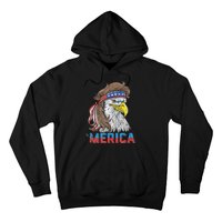 Eagle Mullet 4th Of July USA American Flag Eagle Merica Hoodie