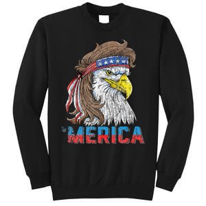 Eagle Mullet 4th Of July USA American Flag Eagle Merica Sweatshirt