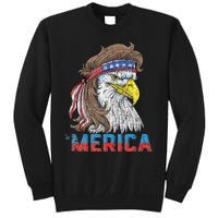 Eagle Mullet 4th Of July USA American Flag Eagle Merica Tall Sweatshirt