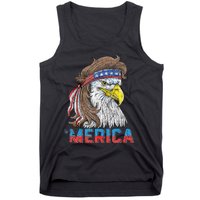 Eagle Mullet 4th Of July USA American Flag Eagle Merica Tank Top