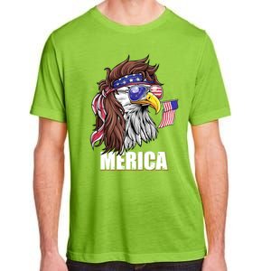 Eagle Mullet 4th Of July Usa American Flag Merica Funny Gift Adult ChromaSoft Performance T-Shirt