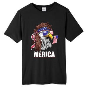 Eagle Mullet 4th Of July Usa American Flag Merica Funny Gift Tall Fusion ChromaSoft Performance T-Shirt