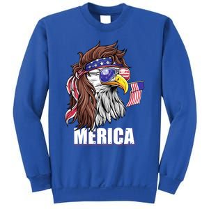 Eagle Mullet 4th Of July Usa American Flag Merica Funny Gift Sweatshirt