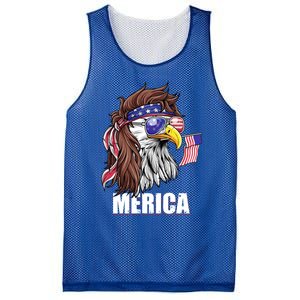 Eagle Mullet 4th Of July Usa American Flag Merica Funny Gift Mesh Reversible Basketball Jersey Tank