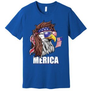 Eagle Mullet 4th Of July Usa American Flag Merica Funny Gift Premium T-Shirt