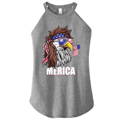 Eagle Mullet 4th Of July Usa American Flag Merica Funny Gift Women’s Perfect Tri Rocker Tank