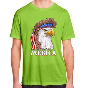 Eagle Mullet 4th Of July USA American Flag Merica Adult ChromaSoft Performance T-Shirt