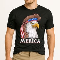 Eagle Mullet 4th Of July USA American Flag Merica Cooling Performance Crew T-Shirt