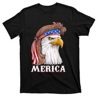 Eagle Mullet 4th Of July USA American Flag Merica T-Shirt