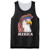 Eagle Mullet 4th Of July USA American Flag Merica Mesh Reversible Basketball Jersey Tank