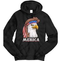 Eagle Mullet 4th Of July USA American Flag Merica Tie Dye Hoodie